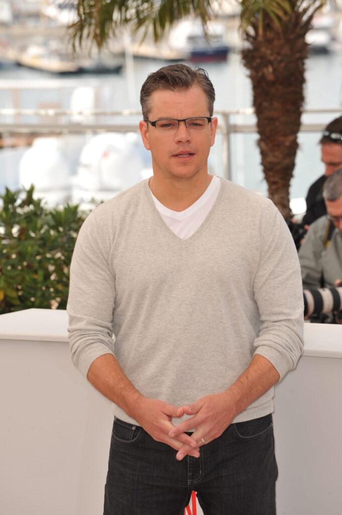 Matt Damon in France at a photocall