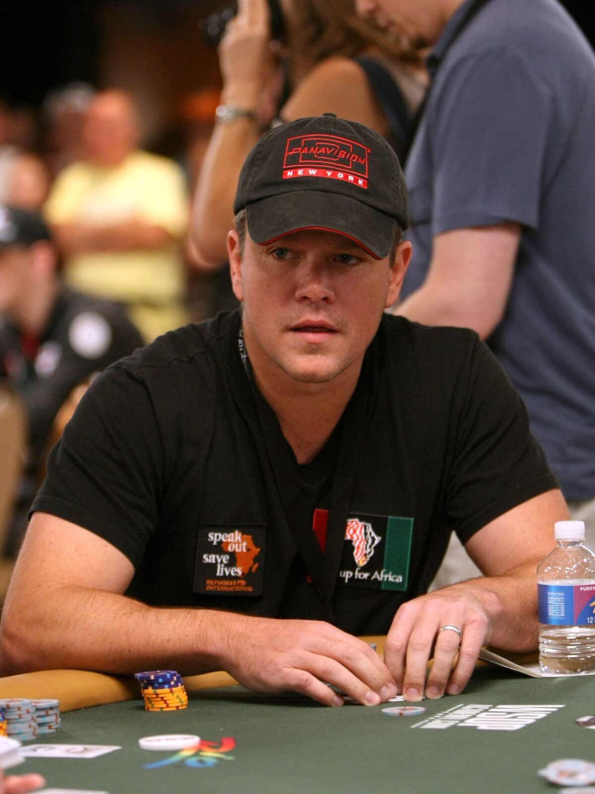Matt Damon playing poker